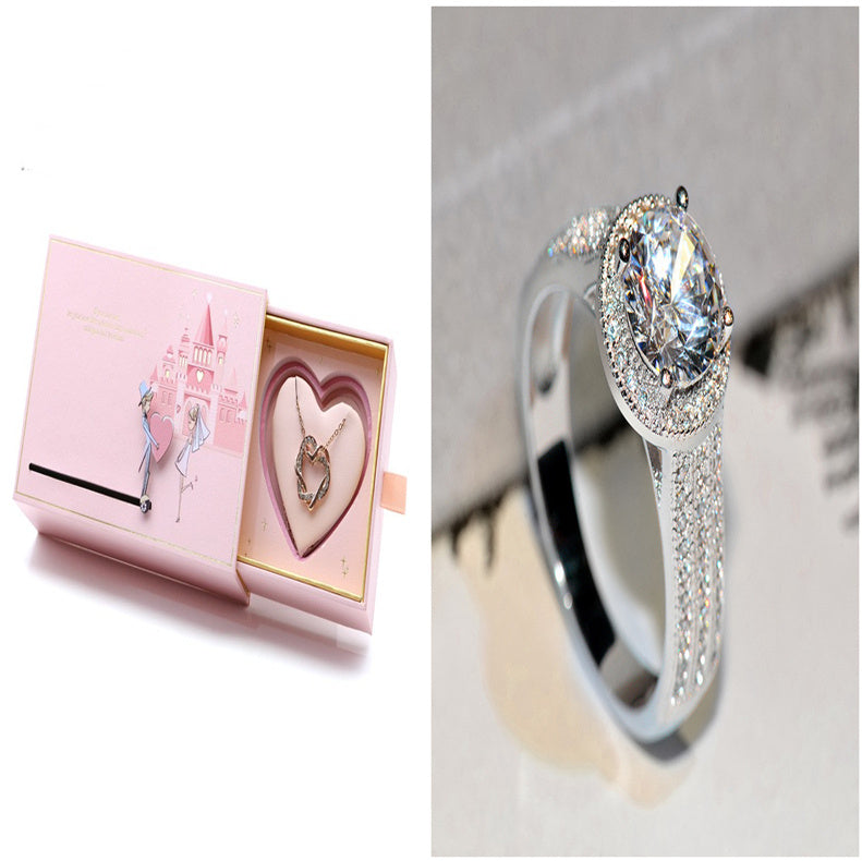 Lotus Diamond Wedding Ring - Classic Bridal Jewelry