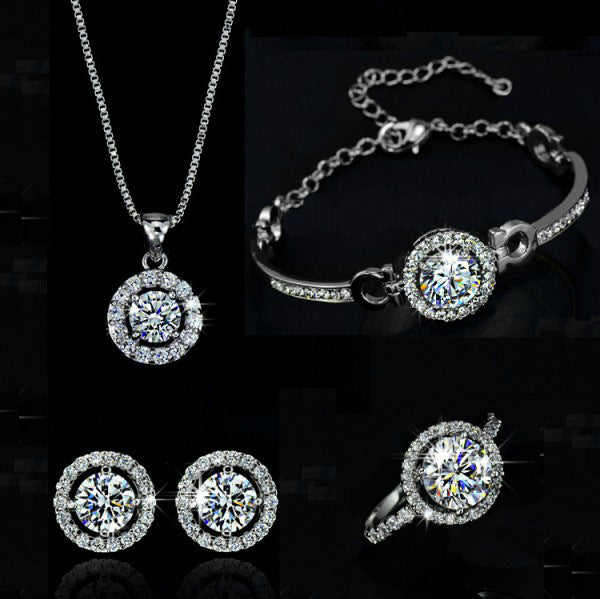 Complete Jewelry Set - Necklace, Earrings & Accessories