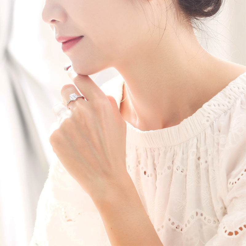 925 Sterling Silver Engagement Ring - Classic Wedding Band