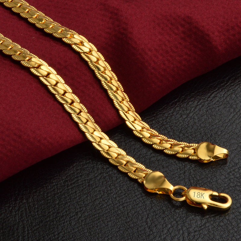 Elegant Gold Plated Chain Necklace - Classic Design