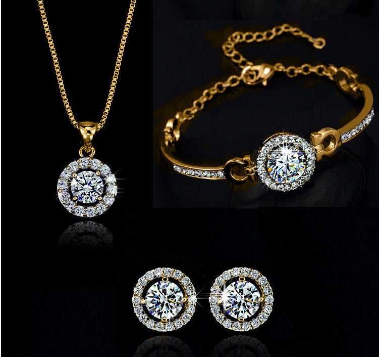 Complete Jewelry Set - Necklace, Earrings & Accessories
