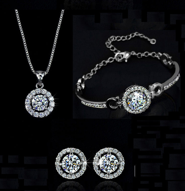Complete Jewelry Set - Necklace, Earrings & Accessories