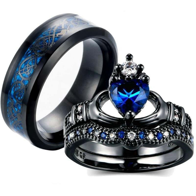 Sapphire Crown Ring - Love Design for Women