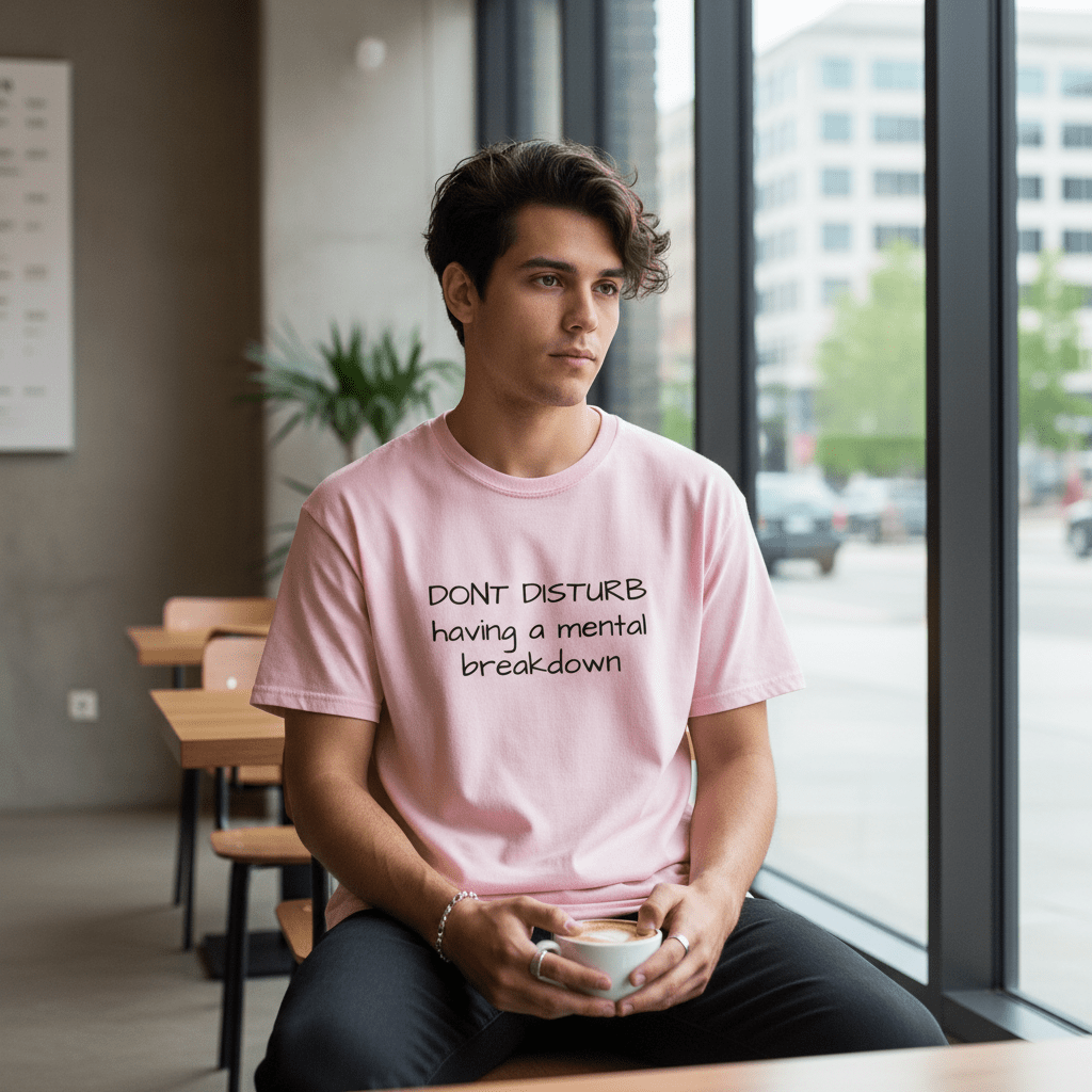 Don't Disturb Having A Mental Breakdown - Humor Tee
