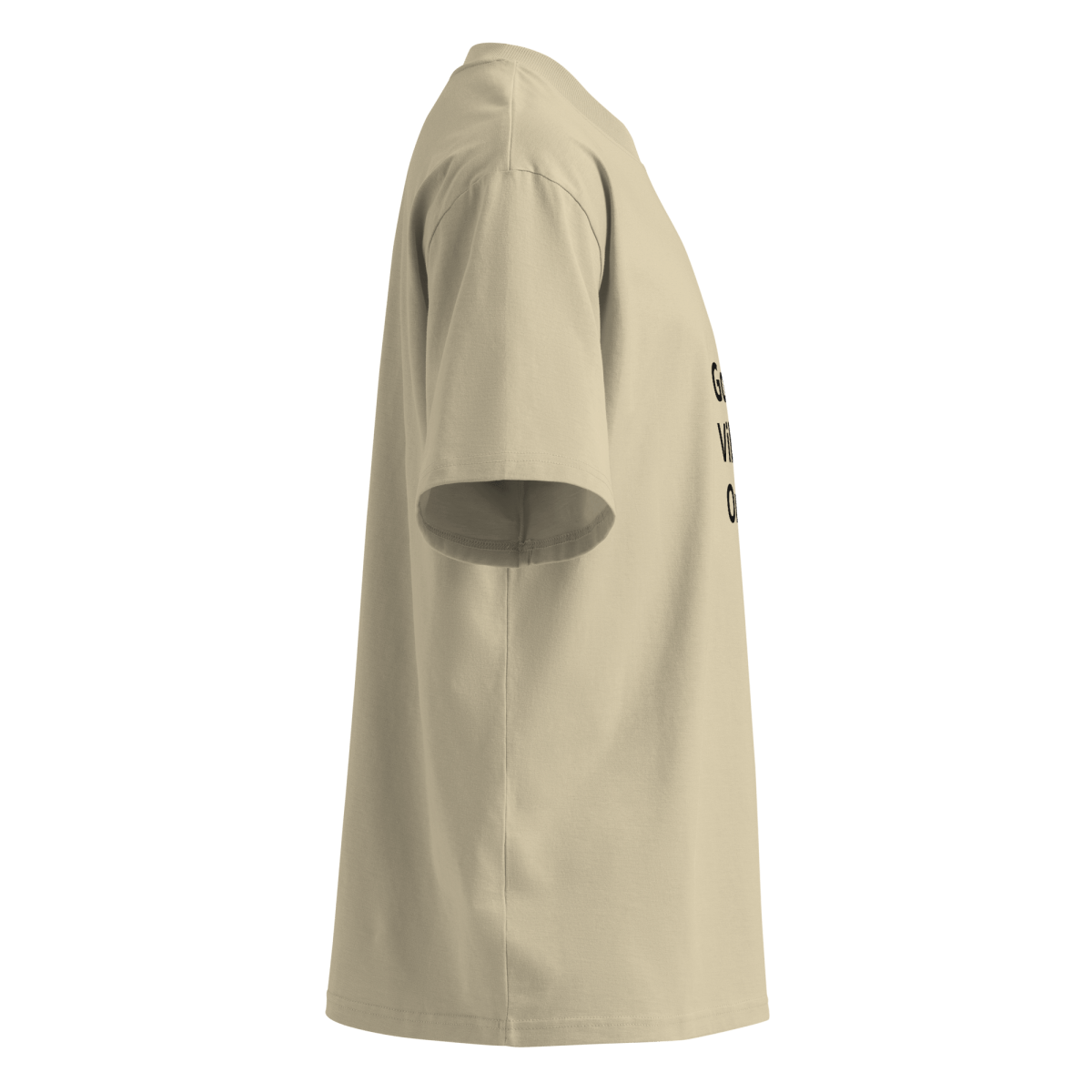 Good Vibes Only Unisex organic oversized high neck t-shirt