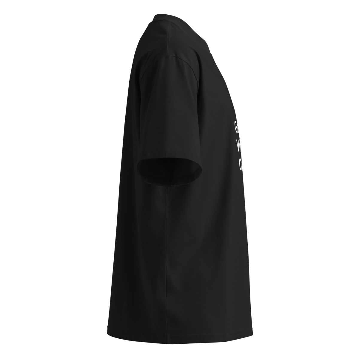 Good Vibes Only Unisex organic oversized high neck t-shirt