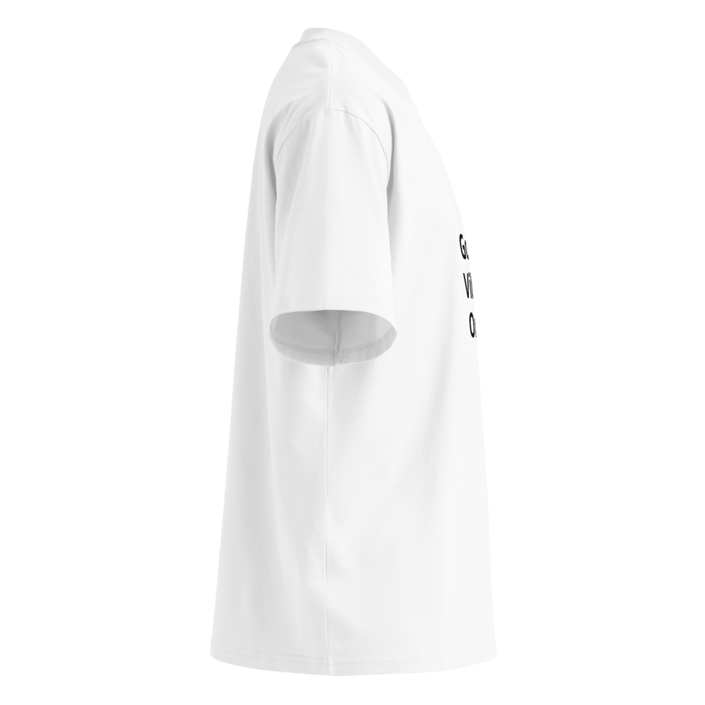 Good Vibes Only Unisex organic oversized high neck t-shirt