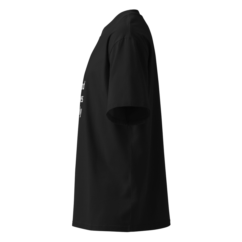 Good Vibes Only Unisex organic oversized high neck t-shirt