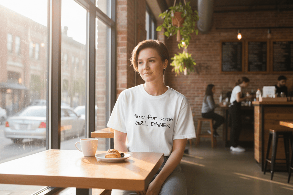 Time For Some Girl Dinner - Relatable Humor Tee
