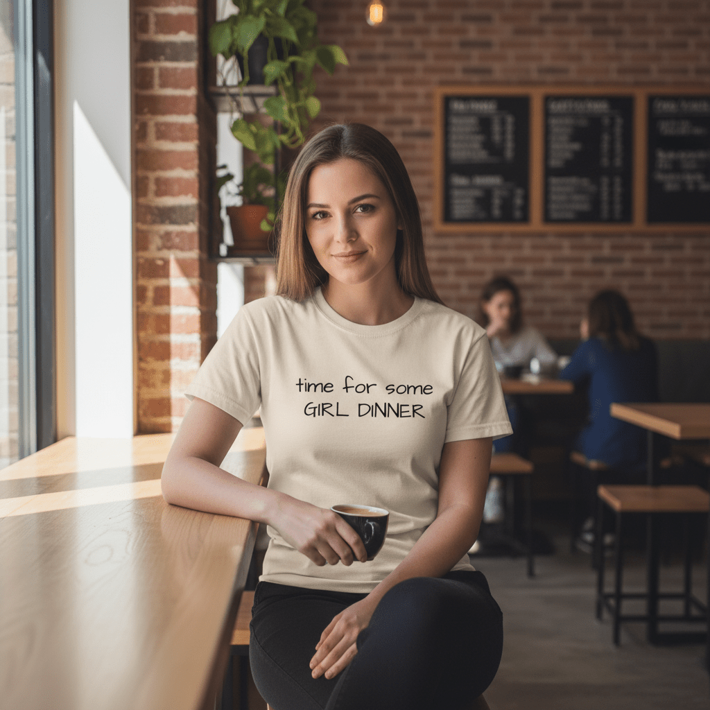 Time For Some Girl Dinner - Relatable Humor Tee