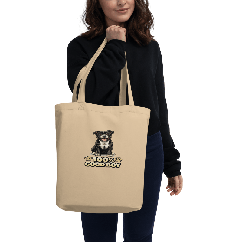 Tote bag with staffy